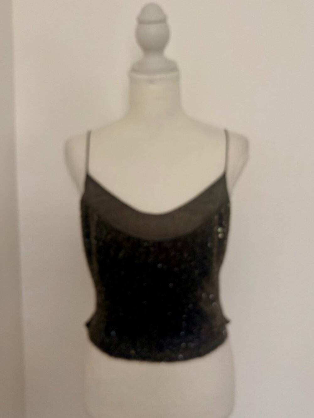 Brand Neil Bieff beaded crop top in size 6
